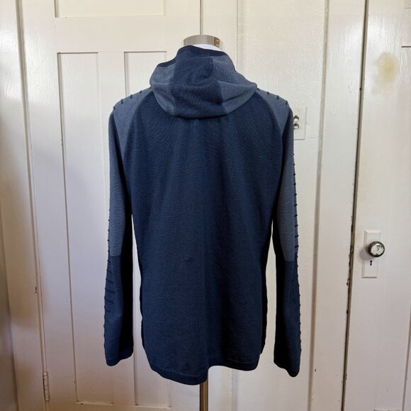 Smartwool Jacket Mens XXL Gray Intraknit Merino Wool Fleece Full Zip Hoodie - Picture 5 of 8